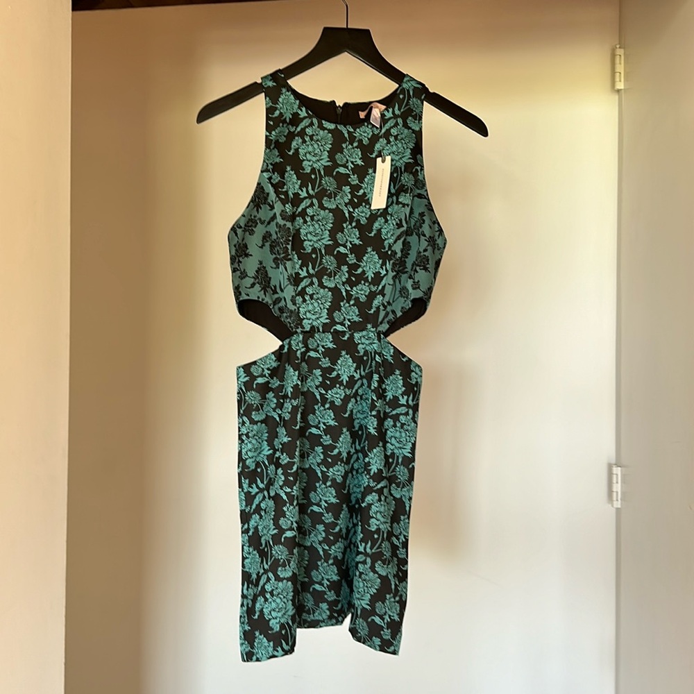 Cutout Brocade Dress